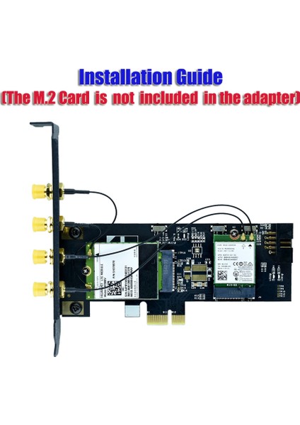 M.2 Pcı-E Adaptör Kartı Ngff M.2 Anahtar B ve Anahtar A - Pcıe X1 Adaptörü (Yurt Dışından)