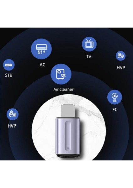 Ir Mini Adaptör Akıllı Uygulama Kontrolü iPhone 14/13/12 ve Altı Mor (Yurt Dışından)