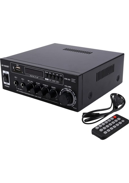 AV-660BT Bluetooth Ses Amplifikatörü - Güç Amplifikatörü Eu Fişi (Yurt Dışından)