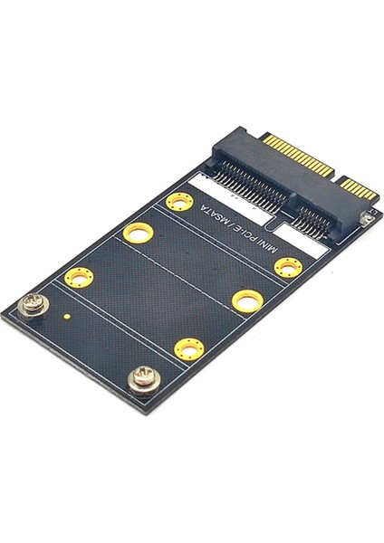 Mini Pcıe/msata Adaptörü Katı Hal Sürücü Dönüştürücü Genişletme Kartı (Yurt Dışından)
