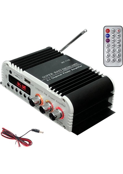 HY-118 Bluetooth 2.1+1 4 Kanal Tf/usb/fm Ses Güç Amplifikatörü (Yurt Dışından)