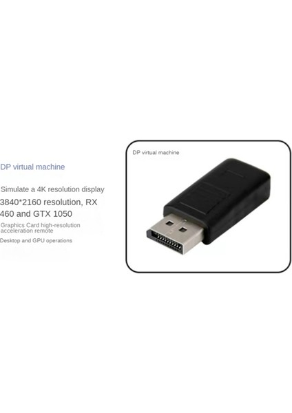 Adet 4K Displayport Sahte Fiş Sanal Ekran Adaptörü Edıd Emülatörü (Yurt Dışından)