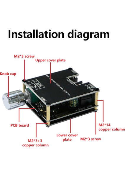 ZK301B Mono 30W Bt5.3 Dijital Ses Amplifikatör Modülü (Yurt Dışından)