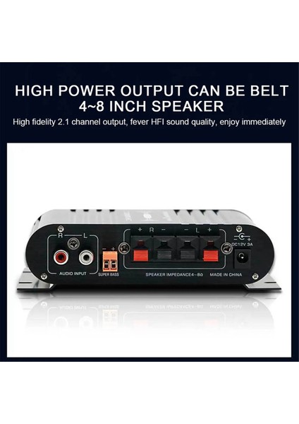 ST-838 Ses Amplifikatörü Mini Amplifikatör Hifi Ses Amplifikatörü Abd Fişi (Yurt Dışından)