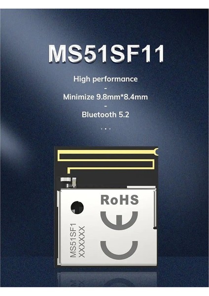 Adet Küçük Bluetooth Modülü Düşük Tüketim Bluetooth 5.2 MS51SF11 (Yurt Dışından)