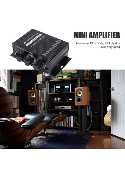 Güç Amplifikatörü 2 Kanal Sınıf D Amplifikatör Usb/sd Aux Girişi (Yurt Dışından)