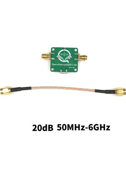 50M-6GHZ Düşük Gürültülü Rf Amplifikatör Ultra Geniş Bant Kazancı 20DB (Yurt Dışından)