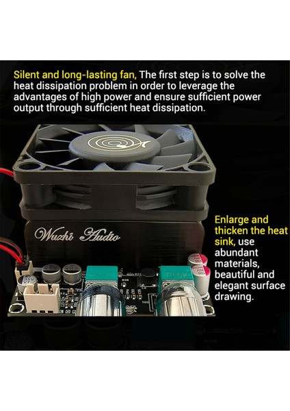 ZK-6001 Dijital Güç Amplifikatörü Kartı 2.1 Kanal 600W Subwoofer A (Yurt Dışından)