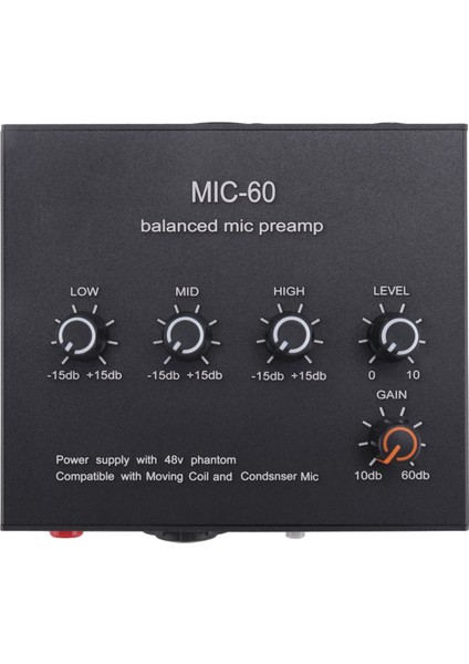 Dc Kablo ve 3.5mm Kablo ile Mikrofon Ön Amfisi (Yurt Dışından)