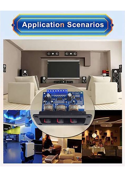 Dc Dişi + Aux Kablosu + USB Kablosu ile Bluetooth Amplifikatör Kartı (Yurt Dışından)