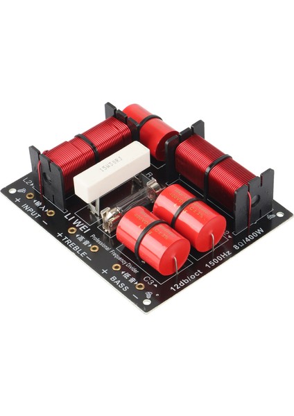 400W Tweeter ve Bas Geçişi 2 Yollu Tiz Woofer Bölücü 1.5khz (Yurt Dışından)