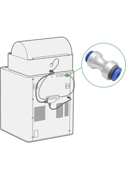 Bambu Lab 3D Yazıcı Ptfe Besleme Borusu Bağlantısı Için 3 Adet (Yurt Dışından)