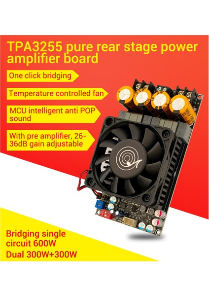 ZK-3002 TPA3255 Saf Arka Seviye Dijital Amplifikatör Kartı Yükseltme (Yurt Dışından)