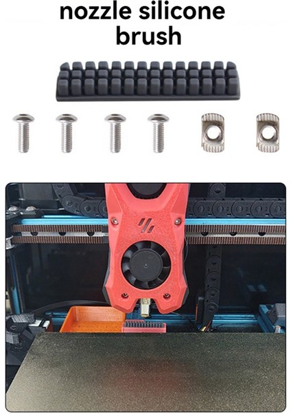 Voron 2.4 Nozul Silikon Fırça 3D Yazıcı Nozulu Için (Yurt Dışından)