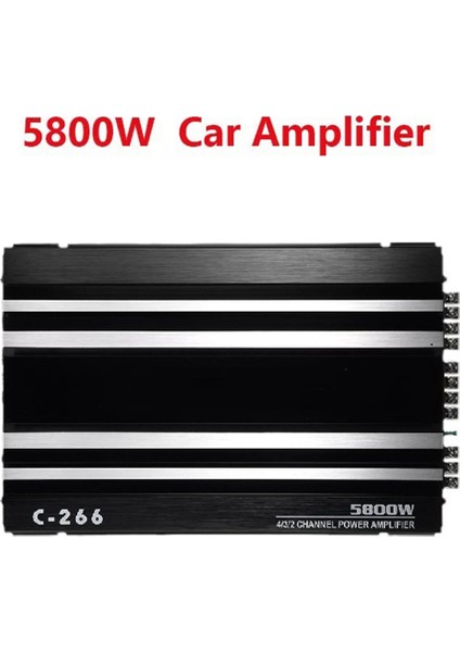 Kanallı Araba Ses Amplifikatörü 5800W Yüksek Güçlü Amplifikatör (Yurt Dışından)