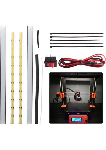 Prusa Mk4 3D Yazıcı Çift LED Işık Çubuğu 24V Ultra Parlak Kiti Için (Yurt Dışından) modelleri