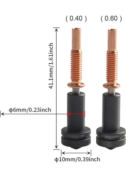 Revo Hotends 3D Yazıcı Parçaları Için Yükseltilmiş Yüksek Akışlı 0.4mm Nozullar (Yurt Dışından)
