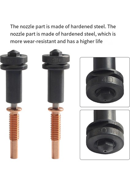 Revo Hotends 3D Yazıcı Parçaları Için Yükseltilmiş Yüksek Akışlı 0.4mm Nozullar (Yurt Dışından)