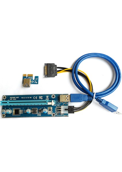 Adet VER006C Pcı-E Yükseltici Kart Genişletici 60CM USB Kablosu Gpu Madenciliği Için (Yurt Dışından)