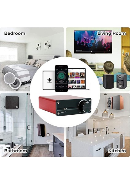 D130A Dijital Güç Amplifikatörü TPA3250 2X130W Sınıf D DC18V-32V Kırmızı (Yurt Dışından)