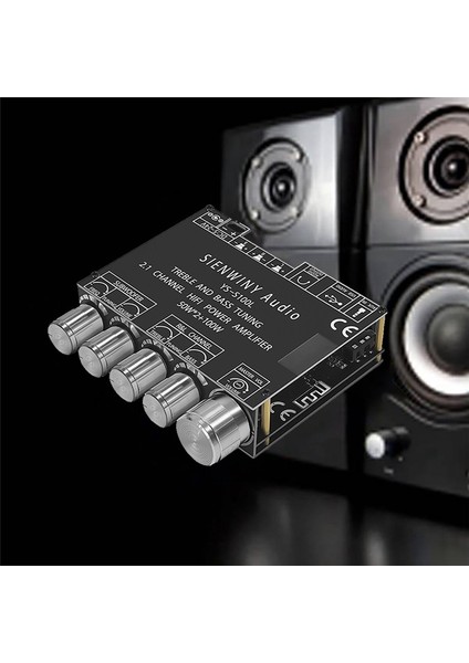 2.1 Kanal Dijital Amplifikatör Kartı 50WX2+100W Yüksek Güçlü Subwoofer (Yurt Dışından)