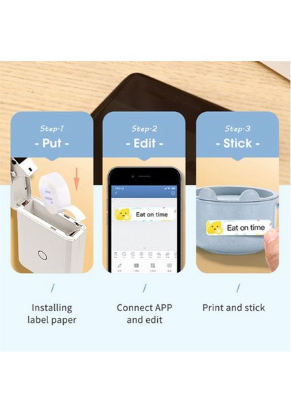 D110 Termal Yazıcı Bluetooth Barkod Etiket Yapıcı Ofis Için (Yurt Dışından)
