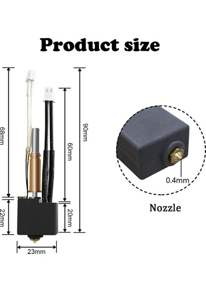 Kobra-3 Kombo Baskı Kafası Ekstruder Kiti Için Hotend (Yurt Dışından) fiyatları