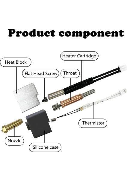 Kobra-3 Kombo Baskı Kafası Ekstruder Kiti Için Hotend (Yurt Dışından) modelleri