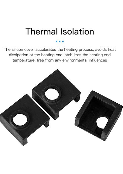 5 Adet Isıtıcı Blok Silikon Kapak 10 Adet 0.4mm Nozullar, Silikon (Yurt Dışından) fırsatları