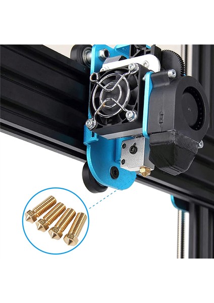 35 Adet Pirinç Nozul Takımı 0.2mm 0.3mm 0.4mm 0.5mm 0.6mm 0.8mm 1.0mm M6 (Yurt Dışından) indirimleri
