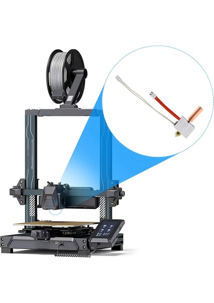 Elegoo Neptune 4 Isıtmalı Blok Isıtma Çubuğu Için 3D Yazıcı Sıcak Uç Kiti (Yurt Dışından)