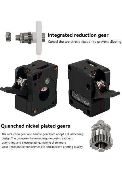 CR10 Ender3 CR6SE 3D Yazıcı Için Hgt Çift Dişli Redüksiyon Ekstrüderi (Yurt Dışından)