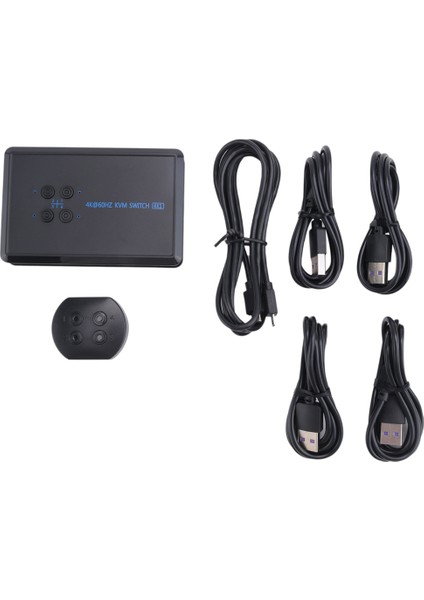 Port Hdmı-Kvm Anahtarı 4K USB Kvm Fare Klavye Için Win7 WIN10 (Yurt Dışından)