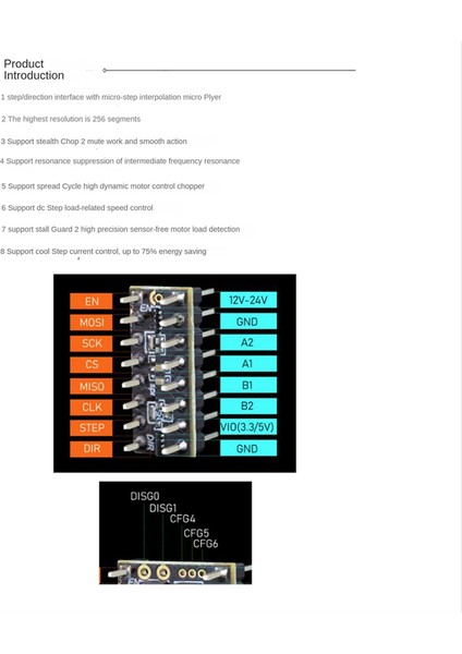 12V/24V Maks 4.4A TMC5160 Step Motor Sürücüsü Stepstick Spı Sessiz (Yurt Dışından) fiyatları