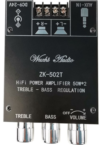 ZK-502T TPA3116D2 Bluetooth 5.0 Subwoofer Amplifikatör Kartı 2.0 Kanal (Yurt Dışından)
