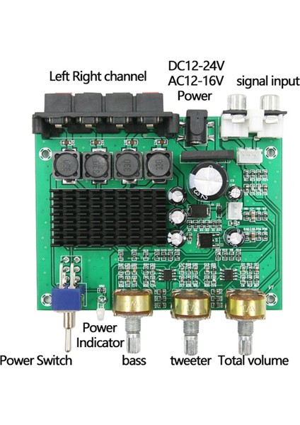 TPA3116D2 Dijital Ses Amplifikatörü Kartı Çift Kanal 80WX2 Stereo (Yurt Dışından) fiyatları