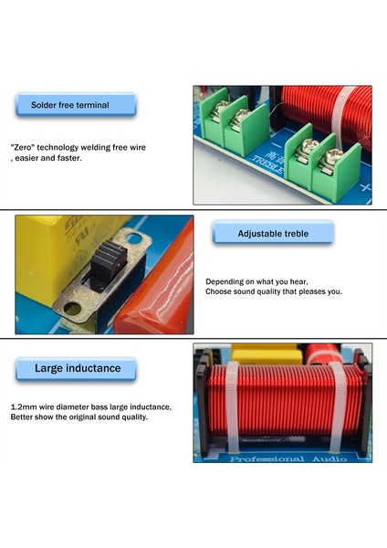 PA-2A 450W 2 Yönlü Ses Hoparlör Bölücü Tiz Bas Frekans Bölücü (Yurt Dışından) fiyatları