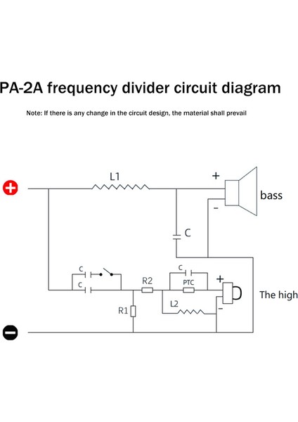 PA-2A 450W 2 Yönlü Ses Hoparlör Bölücü Tiz Bas Frekans Bölücü (Yurt Dışından) fırsatları