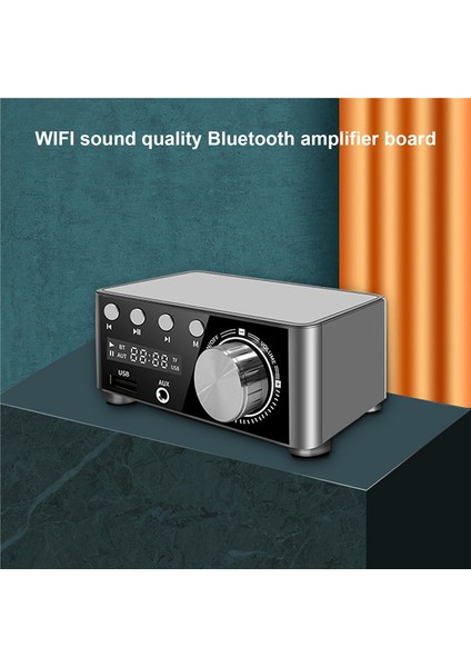 Bluetooth Dijital Amplifikatör Kartı Sınıf D Ses Amplifikatörleri Gümüş (Yurt Dışından)