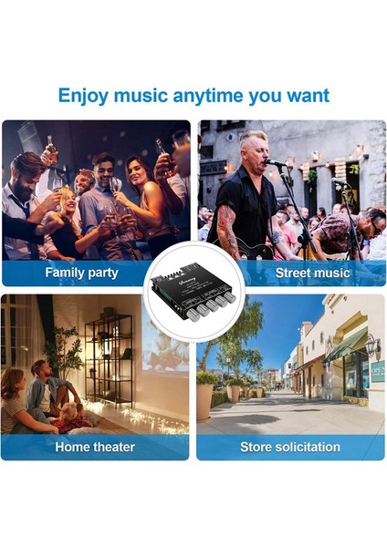 YS-TB21S 2.1 Kanal Bluetooth 5.1 Amplifikatör Kartı (Yurt Dışından)