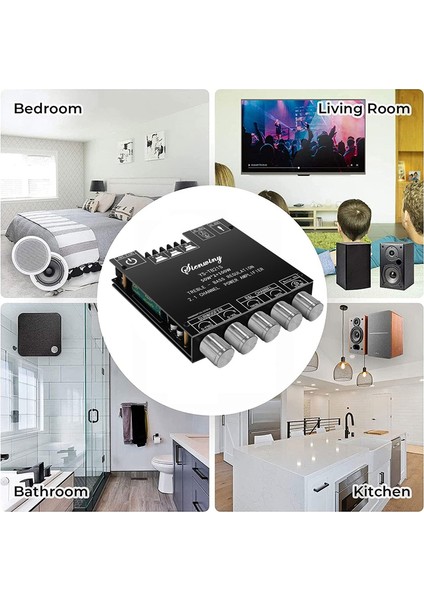 YS-TB21S 2.1 Kanal Bluetooth 5.1 Amplifikatör Kartı (Yurt Dışından)