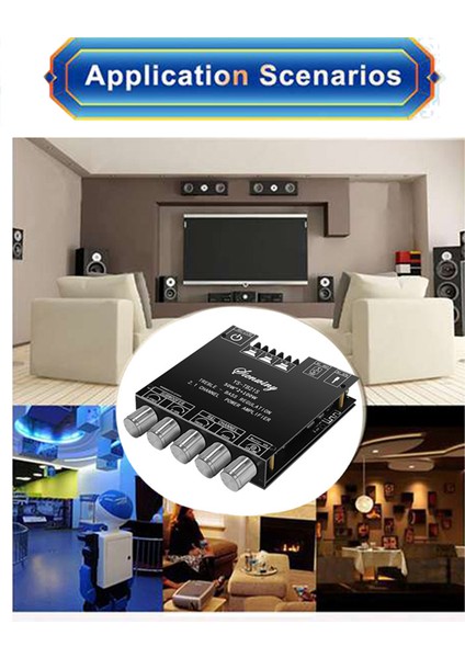 YS-TB21S 2.1 Kanal Bluetooth 5.1 Amplifikatör Kartı (Yurt Dışından)
