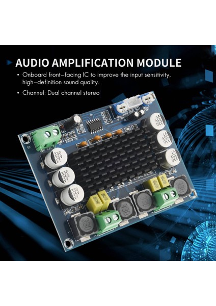 TPA3116D2 Çift Kanallı Stereo Dijital Ses Amplifikatör Kartı, 2 Paket (Yurt Dışından)