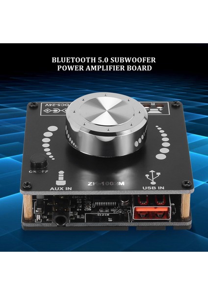 ZK-1002M Bluetooth 5.0 Subwoofer Amplifikatör Kartı 2X100W 2.0 Kanal (Yurt Dışından)