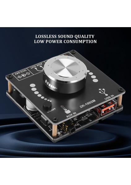 ZK-1002M Bluetooth 5.0 Subwoofer Amplifikatör Kartı 2X100W 2.0 Kanal (Yurt Dışından)