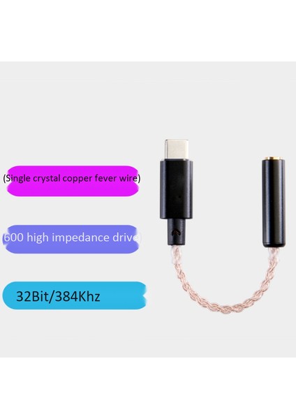 USB C Ses Taşınabilir Kulaklık Amplifikatörü, 32-Bit Dac Kulaklık Amplifikatörü (Yurt Dışından)