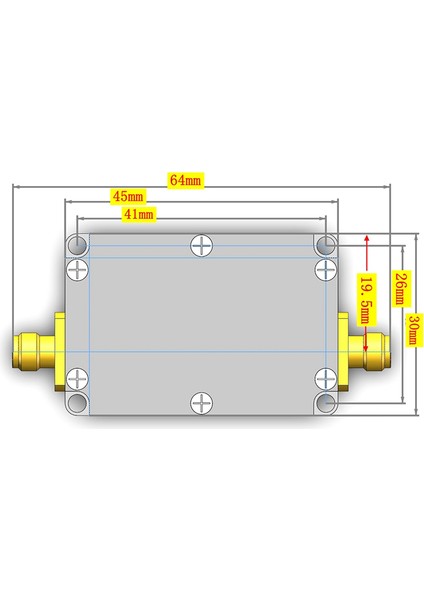 10M-6GHZ Düşük Gürültülü Amplifikatör Kazancı Yüksek Düzlüklü Amplifikatör (Yurt Dışından) modelleri