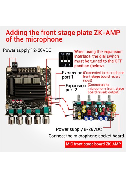 ZK-ST21 Dijital Amplifikatör Kartı 2.1 Kanal 2X100W+200W Subwoofer (Yurt Dışından) indirimleri