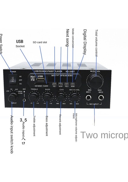 1200W 220V Bluetooth Amplificador Hifi Dijital Amplifikatör Ab Fişi (Yurt Dışından) indirimleri