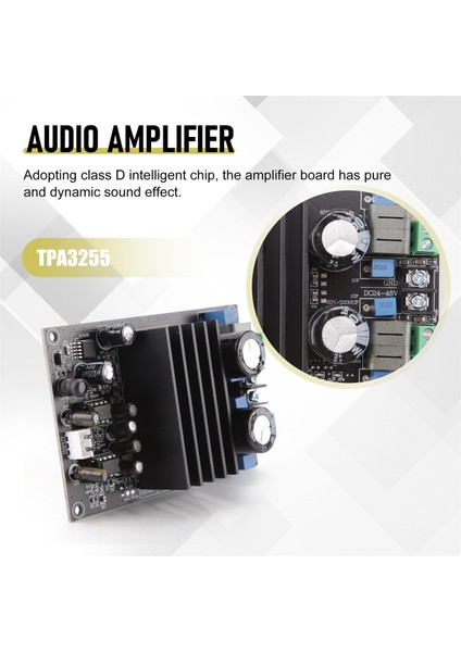 TPA3255 Amplifikatör Kartı Hızlı Tepki Yüksek Güç Tak Çalıştır (Yurt Dışından)